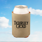 Tigirlily Gold Leather Koozie